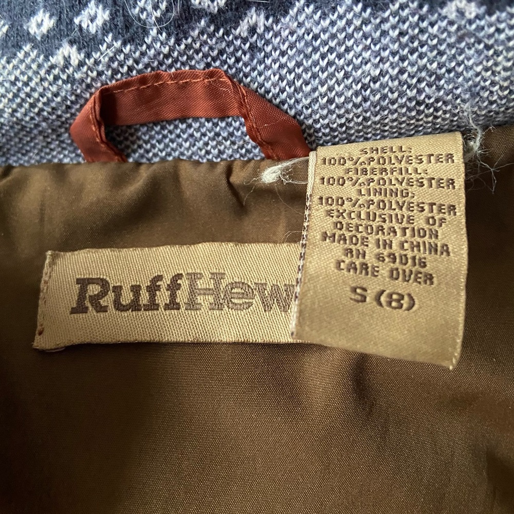 Ruff Hewn Rust Puffer Vest Small Quilted Utility Gorpcore Outdoors - Picture 3 of 3